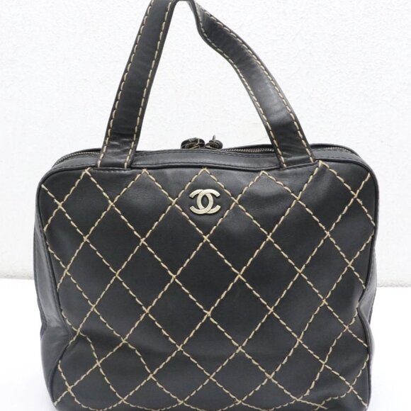 Chanel Black Quilted Wild Stitch Tote Bag 6467001 - Picture 1 of 14